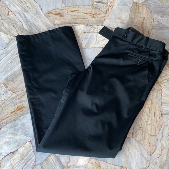 BCBGMAXAZRIA Khakis Black Pants Size 10 - Picture 6 of 8